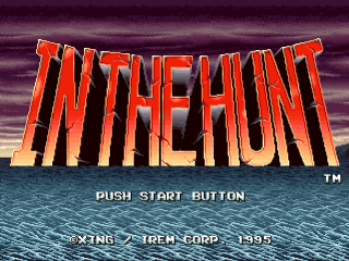 In the Hunt title screen for Playstation